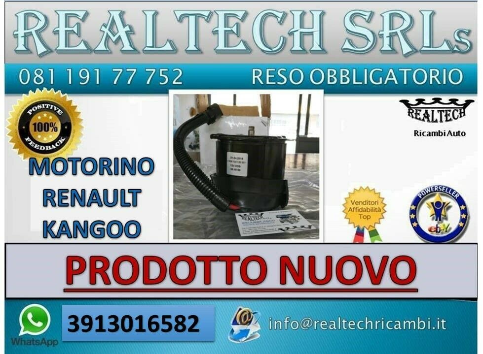 Motorino Elettrico Pompa Sterzo RENAULT originale 4606102120001-12V-HDS –  Realtech