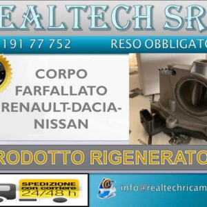 CORPO FARFALLATO RENAULT DACIA NISSAN 161A05457R