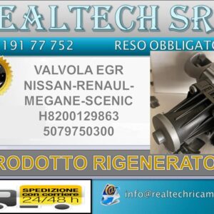 VALVOLA EGR RENAULT MEGANE SCENIC NISSAN H8200129863